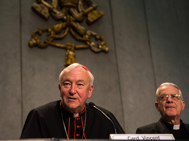 Cardinal-Vincent-Nichols-speaks-at-a-Holy-See-press-conference-in-Rome